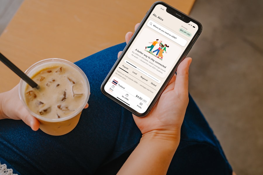 Airalo and Holafly eSIM apps compared on smartphone